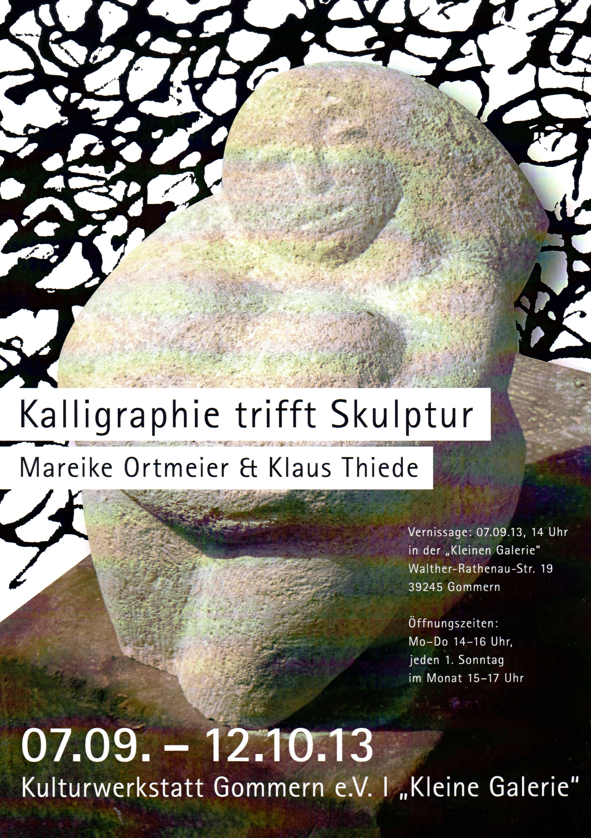 Kalligraphie trifft Skulptur